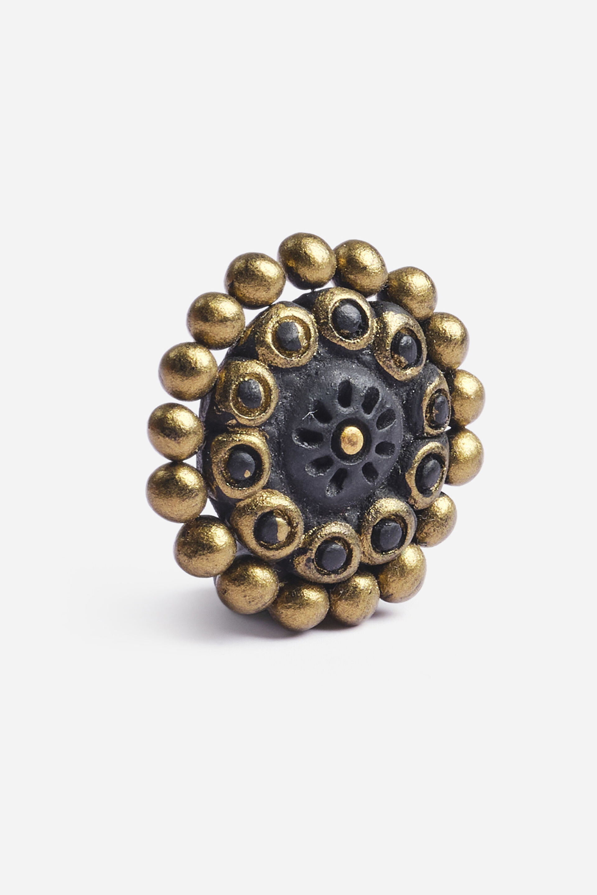 Golden & Black Brass Studs, , image 3
